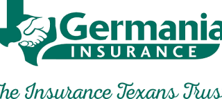 Germania Insurance logo with a handshake inside a Texas outline and the slogan The Insurance Texans Trust below.