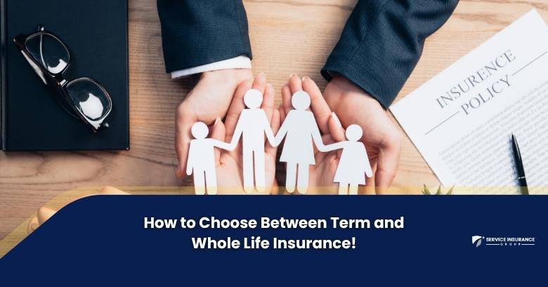 Hands holding paper cutouts of a family with insurance policy document nearby.